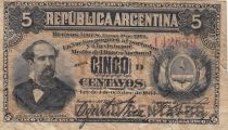 Argentina 5 Centavos - Dr. Nicolas Avellaneda - 1884 - P.5
