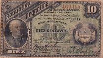 Argentina 5 Centavos rare - Domingo Sarmiento - 1884 - P.5