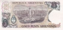 Argentina 5 Pesos - J. San Martin - Rosario - ND (1983) - Serial A - P.312