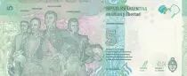 Argentina 5 Pesos J. San Martin - Bolivar, Mendoza, Artigas - Serial B 2015