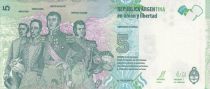 Argentina 5 Pesos J. San Martin - Bolivar, Mendoza, Artigas 2015