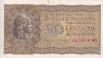 Argentina 50 Centavos - Liberty - ND (1951-1956) - P.261