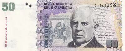 Argentina 50 Pesos - Domingo F. Sarmiento - House Office - 2014 -Serial H