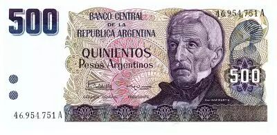 Argentina 50 Pesos - J. San Martin - Cerro de la Gloria Mendoza - 1977 - Letter A- PUNC - P.303c