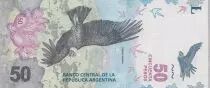 Argentina 50 Pesos Condor - Mountain 2018 (vertical format)
