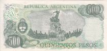 Argentina 500 Pesos - J. San Martin - Cerro de la gloria - ND (1977) - Serial D - P.303c