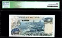 Argentina 5000 Pesos J. San Martin - Mar del Plata - 1977 - ICG AU/UNC60