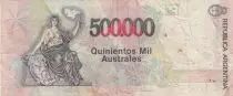 Argentina 500000 Australes - M. Manuel Quitana  - 1991 - Serial A