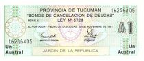 Argentine 1 Austral , Province de Tucuman - 1991