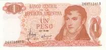 Argentine 1 Peso - Général Manuel Belgrano - Bariloche-Llao-Llao - 1970 - Série C