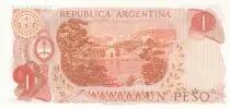 Argentine 1 Peso - Général Manuel Belgrano - Bariloche-Llao-Llao - 1970 - Série C