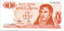 Argentine 1 Peso Général Manuel Belgrano - Bariloche-Llao-Llao - Série C