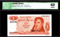 Argentine 1 Peso M. Belgrano - Bariloche-Llao-Llao - 1970 - ICG AU/UNC60