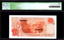Argentine 1 Peso M. Belgrano - Bariloche-Llao-Llao - 1970 - ICG AU/UNC60