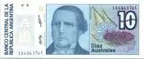 Argentine 10 Australes S. Derqui - Libert&eacute; - 1985 - S&eacute;rie C