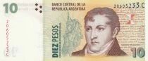 Argentine 10 Pesos - M. Belgrano - Rosario - 2000 - S&eacute;rie C
