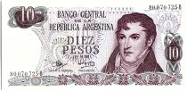 Argentine 10 Pesos, Général Belgrano - 1970