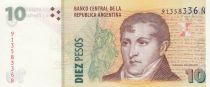 Argentine 10 Pesos M. Belgrano - Rosario -2014 -  Série N