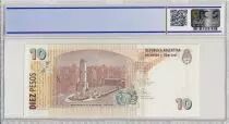 Argentine 10 Pesos Manuel Belgrano - 1998 - Spécimen - PCGS 66 OPQ