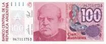 Argentine 100 Australes D. F. Sarmiento - Libert&eacute; - 1990 - S&eacute;rie D