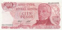 Argentine 100 Peso, J. San Martin - Ushuaia J. San Martin - Port d´Ushuaia - 1978