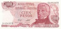Argentine 100 Pesos, J. San Martin - Ushuaia J. San Martin - Port d´Ushuaia - 1976