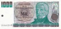 Argentine 1000 Pesos - Gen. San Martin - ND (1983-1985) - S&eacute;rie D