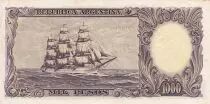Argentine 1000 Pesos Argentinos - Jos&eacute; de San Martin - ND (1954-1964) - S&eacute;rie B - P274a