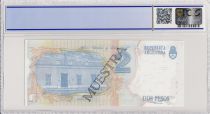 Argentine 2 Pesos Bartolomé Mitre - Musée - 1992 - Spécimen - PCGS 66 OPQ