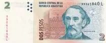 Argentine 2 Pesos Bartolom&eacute; Mitre - Mus&eacute;e - 2012 - S&eacute;rie L