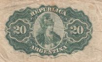 Argentine 20 Centavos - Bartolomé Mitre - 1895
