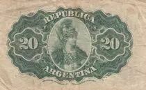 Argentine 20 Centavos - Bartolom&eacute; Mitre - 1895