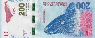 Argentine 200 Pesos - Baleine - 2016 - S�rie E