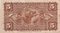 Argentine 5 Centavos - Dr. Nicolas Avellaneda - 1884 - P.5