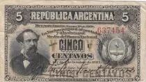 Argentine 5 Centavos - Dr. Nicolas Avellaneda - 1884