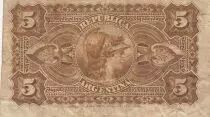 Argentine 5 Centavos - Dr. Nicolas Avellaneda - 1884