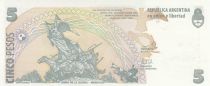 Argentine 5 Pesos ND1996-2003 - J. San Martin - Monument