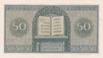 Argentine 50 Centavos - Libert&eacute; - Constitution nationale - ND (1951-1956) - S&eacute;rie B