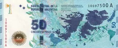 Argentine 50 Pesos - Iles Malouines - Cavalier - ND (2015) - S�rie A