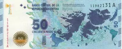 Argentine 50 Pesos - Iles Malouines - Cavalier - ND (2015) - S�rie A
