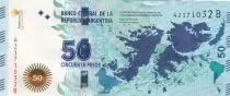 Argentine 50 Pesos - Iles Malouines - Cavalier - ND (2015) - S&eacute;rie B