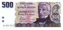Argentine 500 Pesos - J. San Martin - Cerro de la Gloria Mendoza - 1977 - Lettre A - PNEUF - P.303c