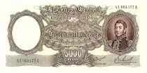 Argentinien  5000 Pesos - Jose San Martin 1967- Letter A - P.280