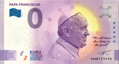 Argentinien 0 Euro Souvenir  - Papa Franciscus - 2025