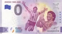 Argentinien 0 euro Souvenir - Diego 1960-2020 - 2025