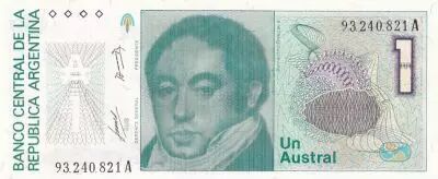 Argentinien 1  Austral - B Rivadavia - ND(1985) - Serial A