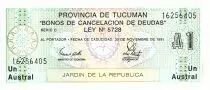 Argentinien 1 Austral, Province of Tucuman - 1991