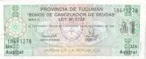 Argentinien 1 Austral, Province of Tucuman - 1991