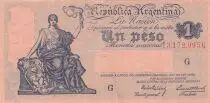 Argentinien 1 Peso - Republic of Argentina - 1897 - Serial G