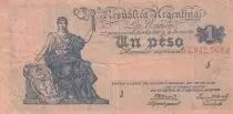Argentinien 1 Peso - Republic of Argentina - 1945 - Serial J